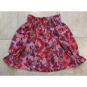 Tuckernuck Women's Marguerite Off Shoulder Top Sz M Pink Bell Sleeves Floral NWT